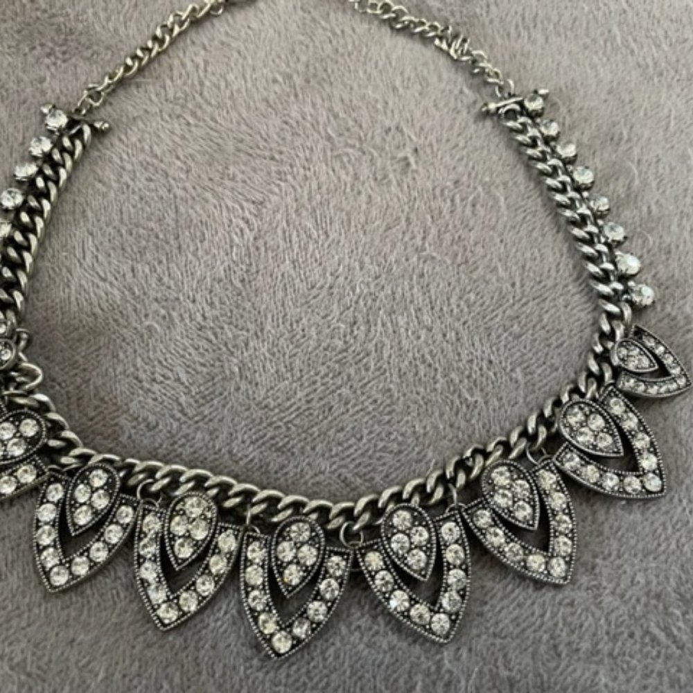 Rhinestone statement necklace